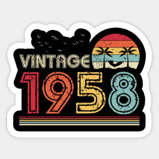 Vintage 1958 Limited Edition 63rd Birthday Gift 63 Years Old Sticker